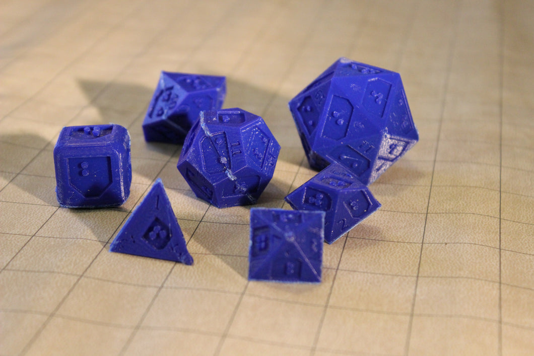 Polyhedral Braille Dice Set
