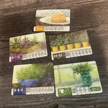 Load image into Gallery viewer, The four kinds of collection cards in the game are displayed. The scoring numbers are in transparent braille on the cards.
