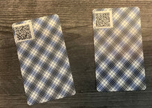 Load image into Gallery viewer, The back of two of the cards. They have small QR code stickers on them that lead to wikipedia.
