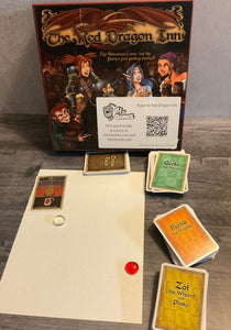 The box is shown with the braille replacement for the player mat.  All the different decks are shown.