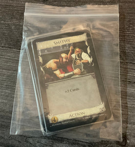 A bag containing 10 copies of the smithy card