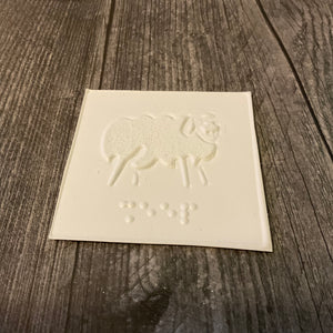 Picture of tactile sheep card